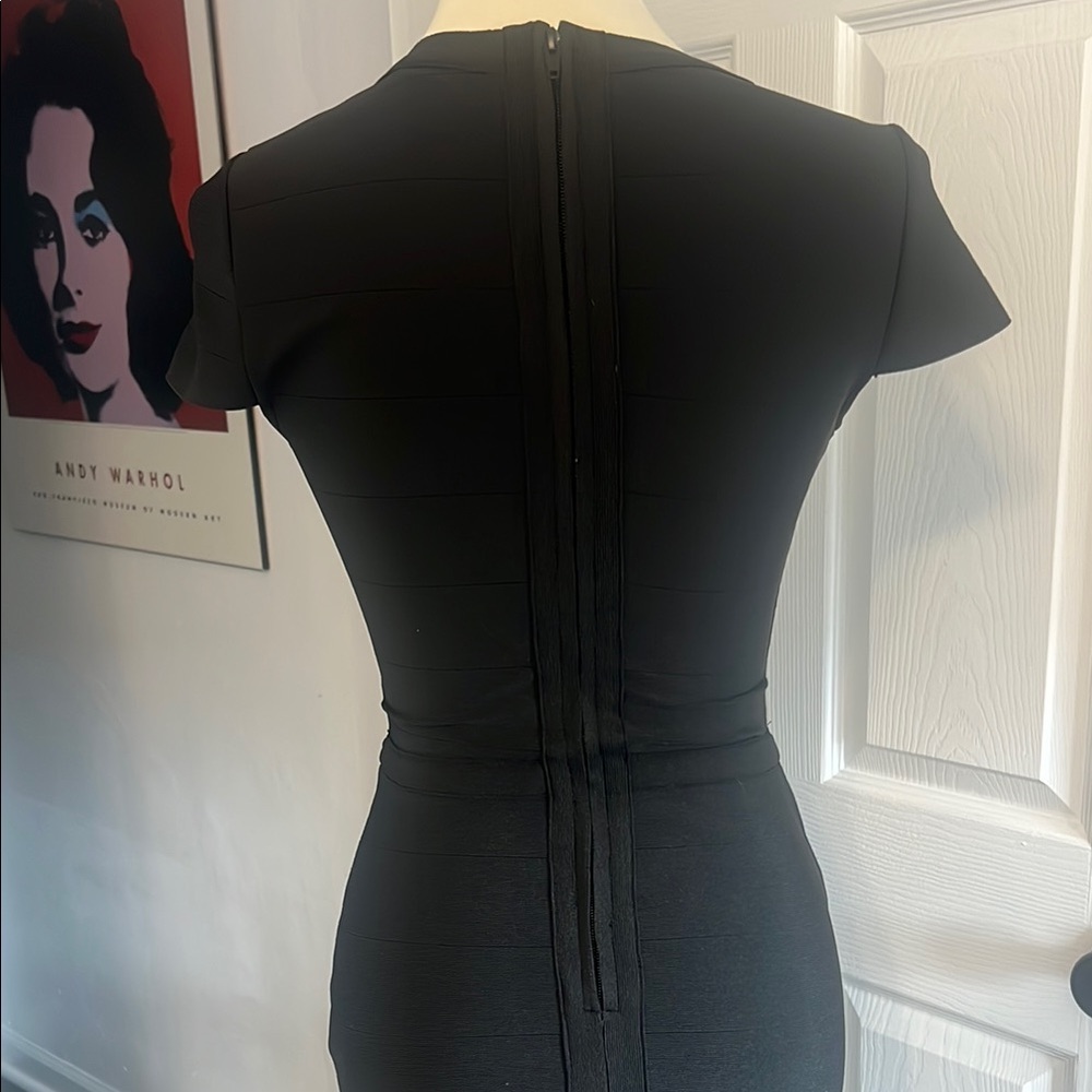 Black Cut-Out Bandage Dress - Picture 4 of 8